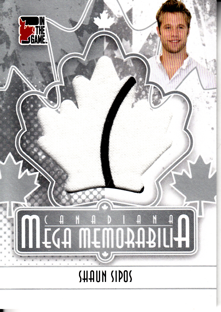 2011 In The Game Canadiana Mega Memorabilia Silver #MM35 Shaun Sipos