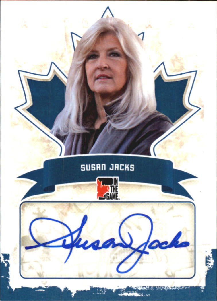 2011 In The Game Canadiana Autographs Blue #ASJ2 Susan Jacks