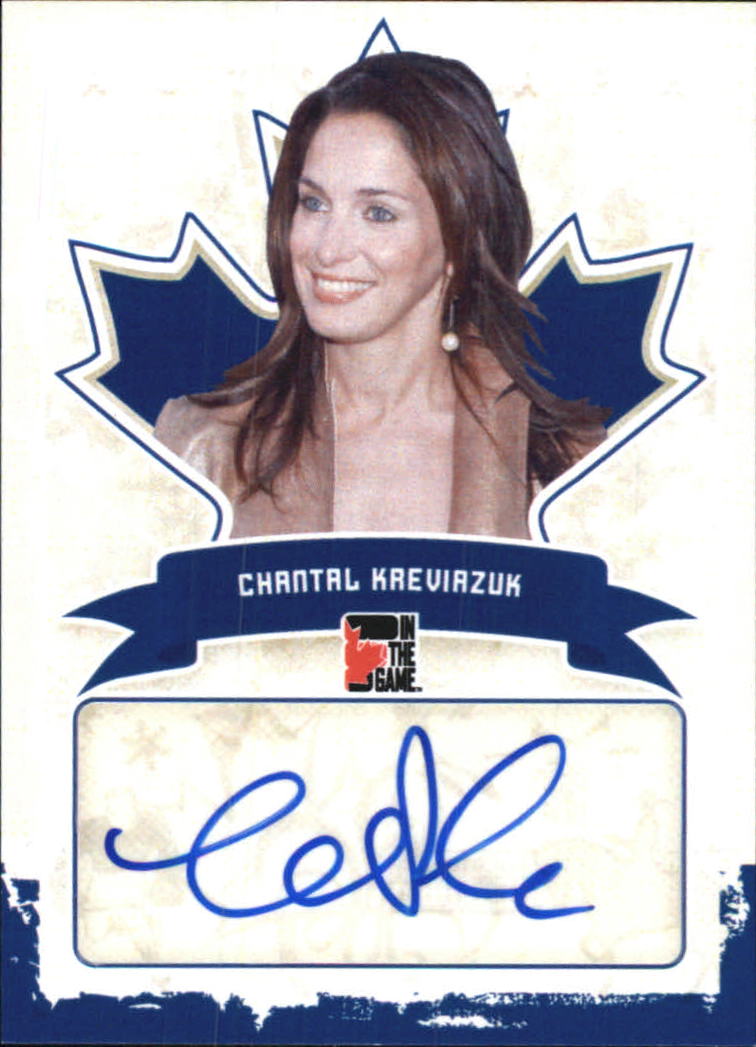 2011 In The Game Canadiana Autographs Blue #ACK1 Chantal Kreviazuk