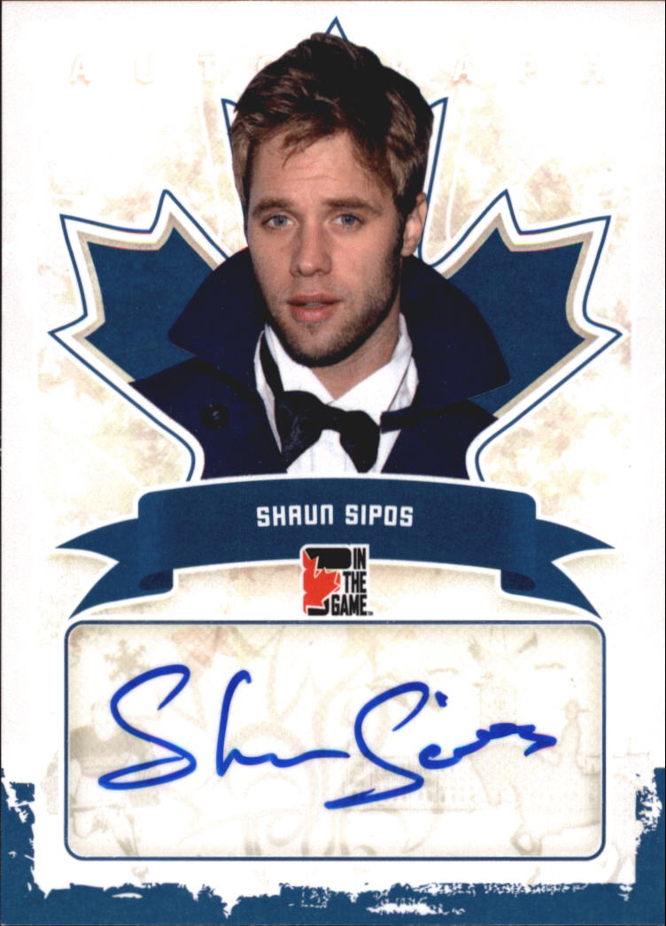 2011 In The Game Canadiana Autographs Blue #ASS2 Shaun Sipos