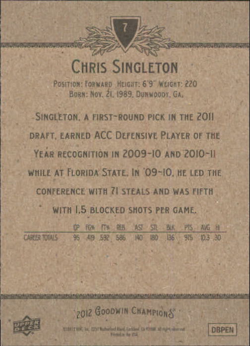 A3819- 2012 Upper Deck Goodwin Champions #s 1-210+ -You Pick- 15+ FREE US SHIP - Picture 15 of 422