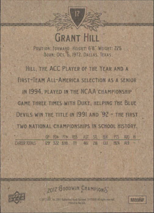 Grant Hill cards (1995-2021) Pistons Magic Clippers Duke - You Choose - Picture 272 of 272