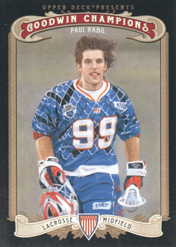 2011 Upper Deck Goodwin Champions, Paul Rabil Lacrosse card #28