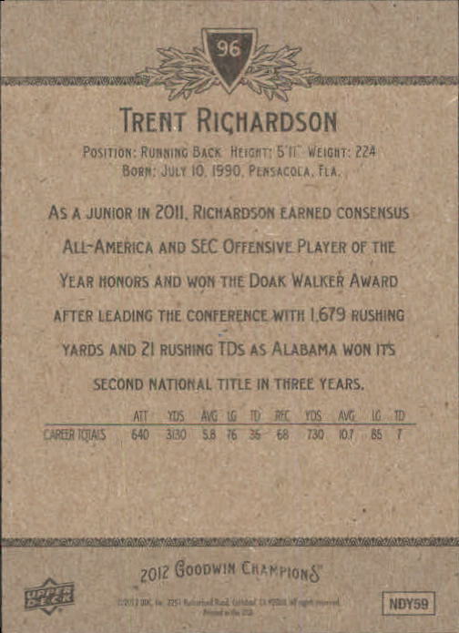A3819- 2012 Upper Deck Goodwin Champions #s 1-210+ -You Pick- 15+ FREE US SHIP - Picture 182 of 422
