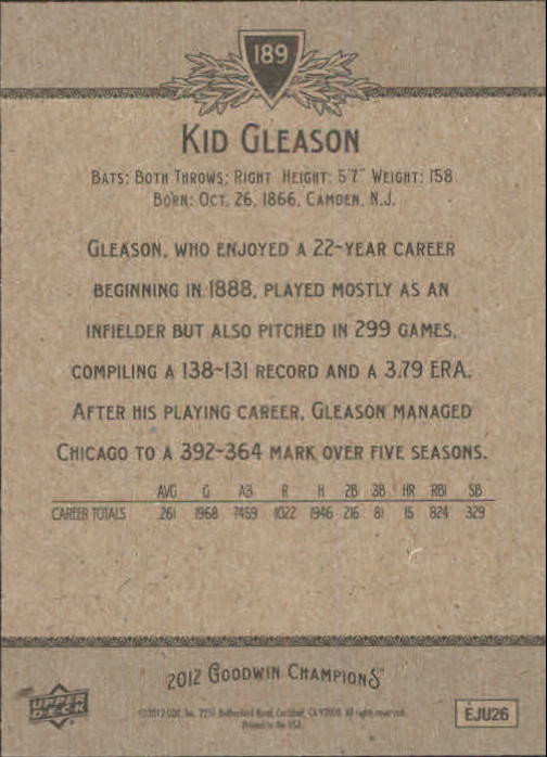 A3819- 2012 Upper Deck Goodwin Champions #s 1-210+ -You Pick- 15+ FREE US SHIP - Picture 349 of 422