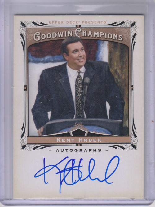 2013 Upper Deck Goodwin Champions Autographs #AKH Kent Hrbek G