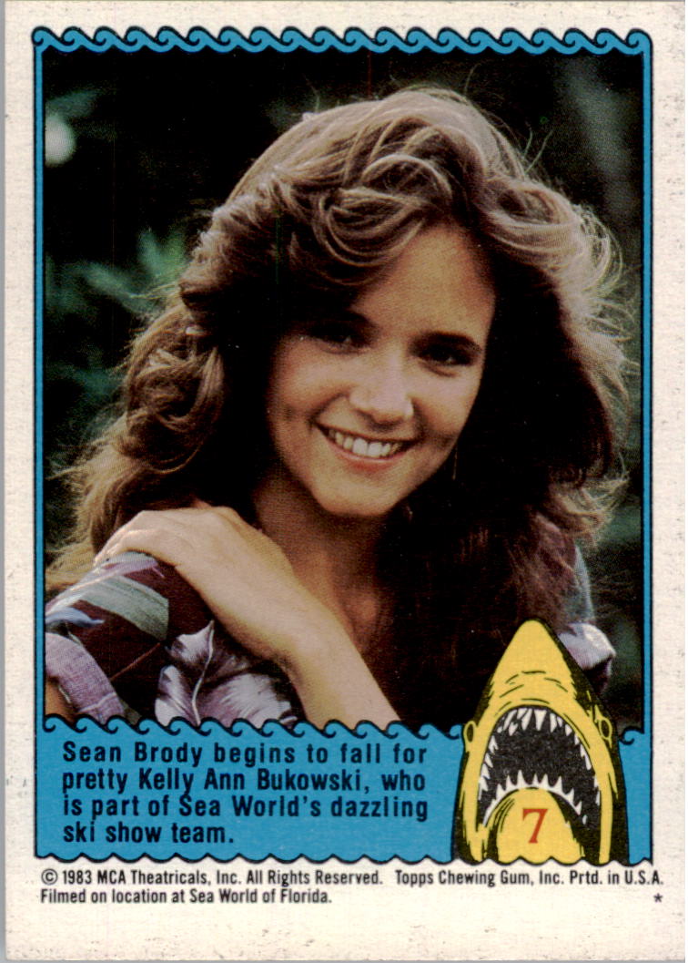 1983 Topps Jaws 3-D #7 Kathryn Look Out