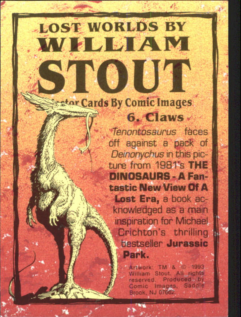 A1255- 1993 Lost Worlds by William Stout +Inserts -You Pick- 15+ FREE US SHIP - Picture 13 of 183