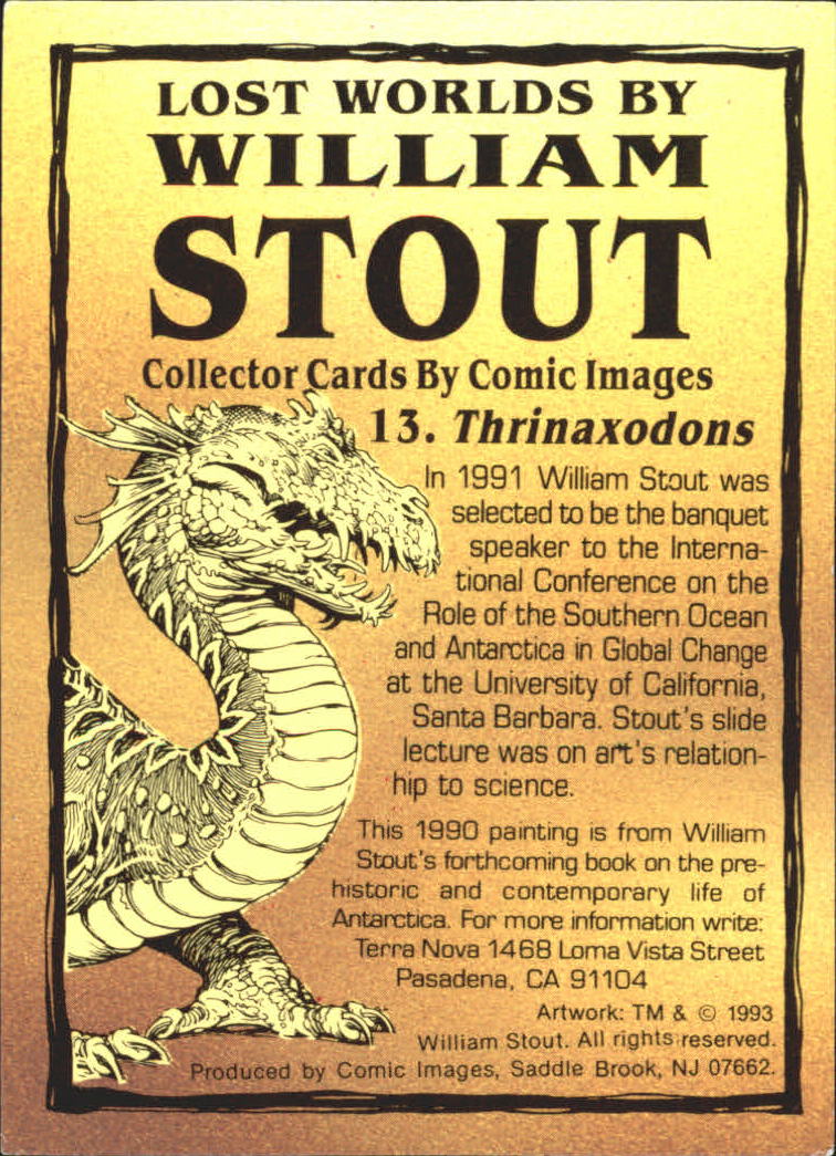 A1255- 1993 Lost Worlds by William Stout +Inserts -You Pick- 15+ FREE US SHIP - Picture 27 of 183