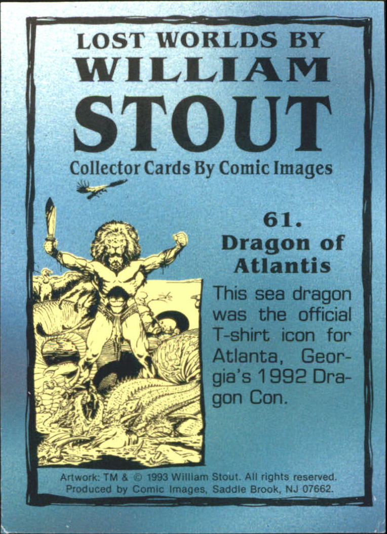A1255- 1993 Lost Worlds by William Stout +Inserts -You Pick- 15+ FREE US SHIP - Picture 123 of 183