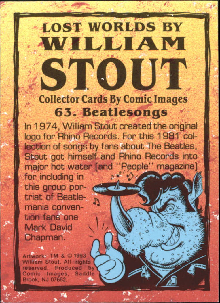 A1255- 1993 Lost Worlds by William Stout +Inserts -You Pick- 15+ FREE US SHIP - Picture 127 of 183