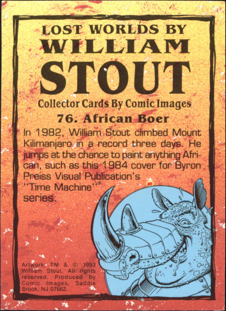 A1255- 1993 Lost Worlds by William Stout +Inserts -You Pick- 15+ FREE US SHIP - Picture 153 of 183