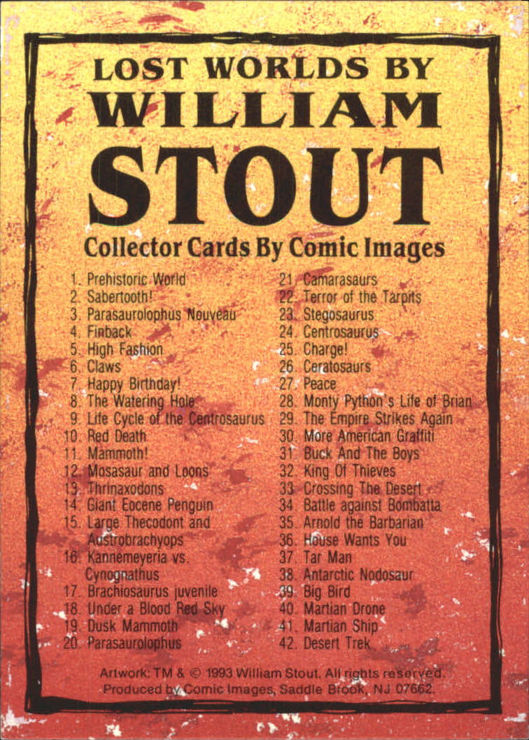 A1255- 1993 Lost Worlds by William Stout +Inserts -You Pick- 15+ FREE US SHIP - Picture 180 of 183
