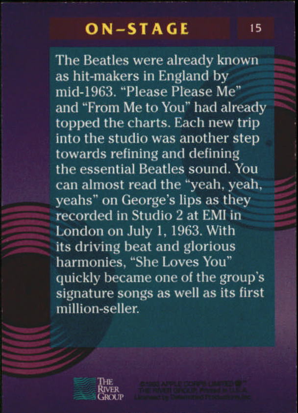 Beatles Collection (1993 The River Group) "Main Set" Cards - Picture 19 of 113