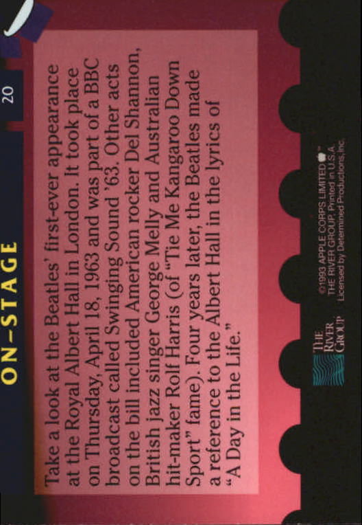 Beatles Collection (1993 The River Group) "Main Set" Cards - Picture 27 of 113