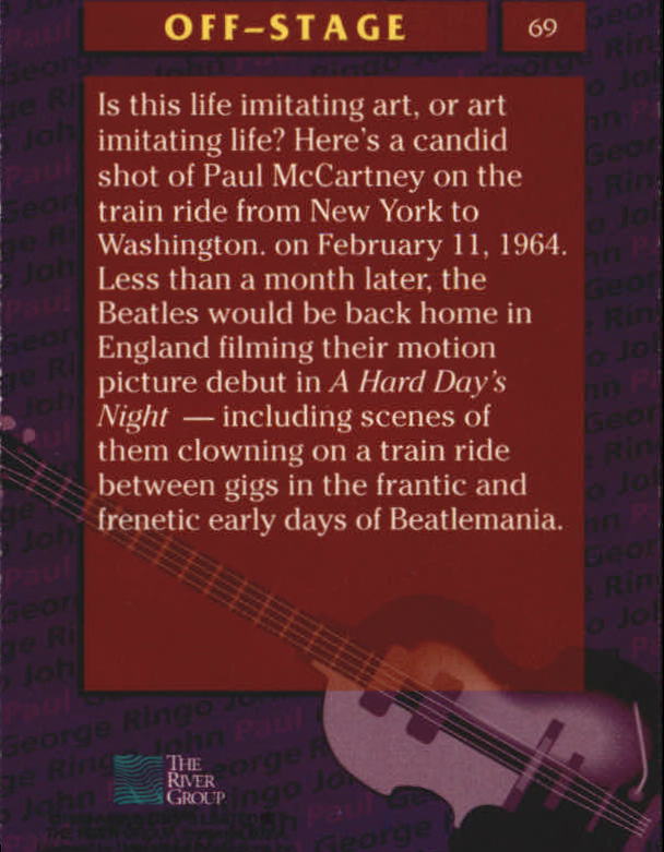 Beatles Collection (1993 The River Group) "Main Set" Cards - Picture 43 of 113