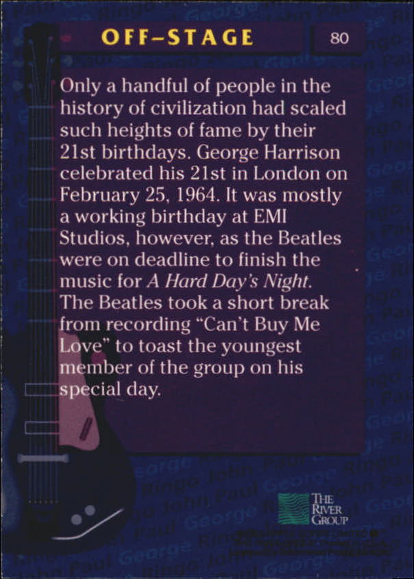 Beatles Collection (1993 The River Group) "Main Set" Cards - Picture 51 of 113