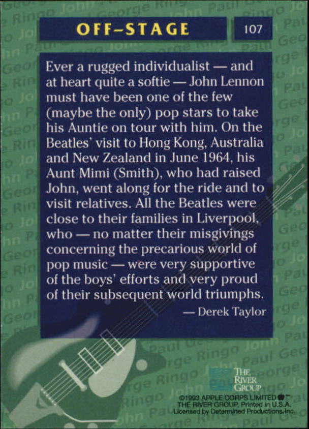 Beatles Collection (1993 The River Group) "Main Set" Cards - Picture 67 of 113