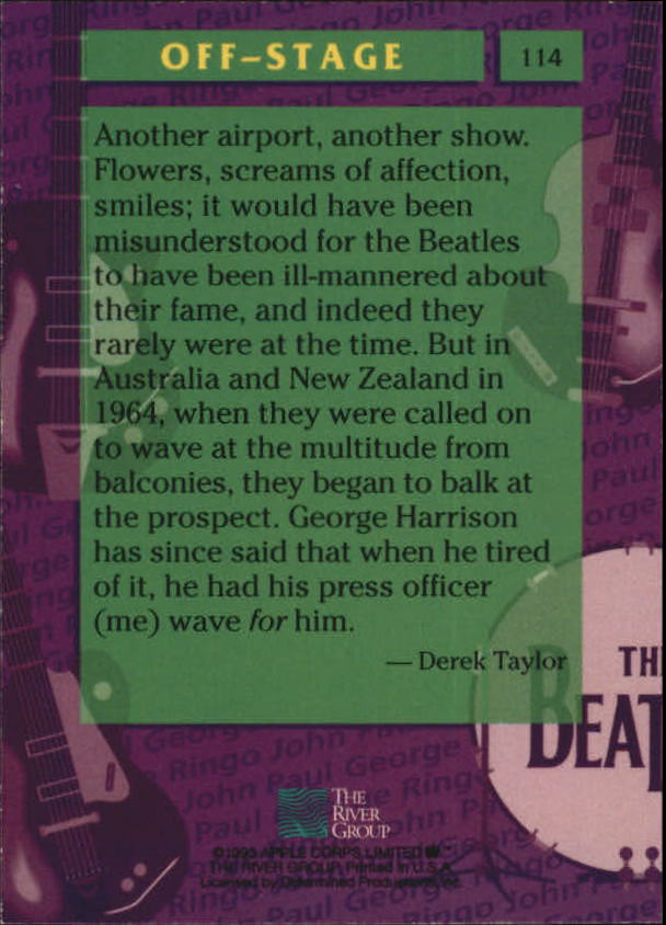 Beatles Collection (1993 The River Group) "Main Set" Cards - Picture 69 of 113