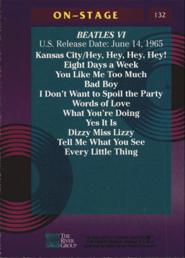 Beatles Collection (1993 The River Group) "Main Set" Cards - Picture 77 of 113