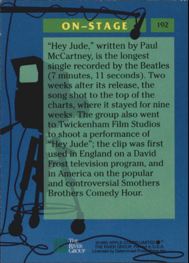 Beatles Collection (1993 The River Group) "Main Set" Cards - Picture 103 of 113