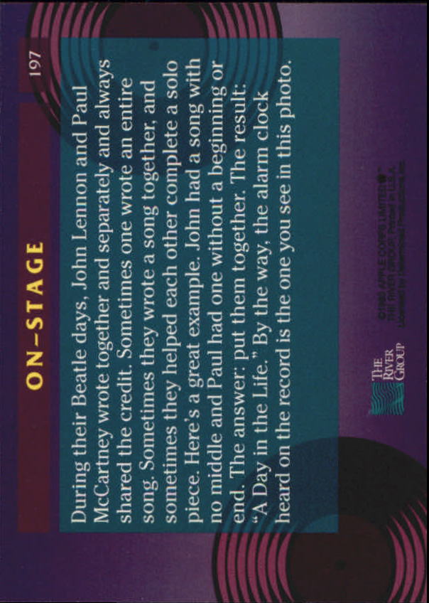 Beatles Collection (1993 The River Group) "Main Set" Cards - Picture 105 of 113