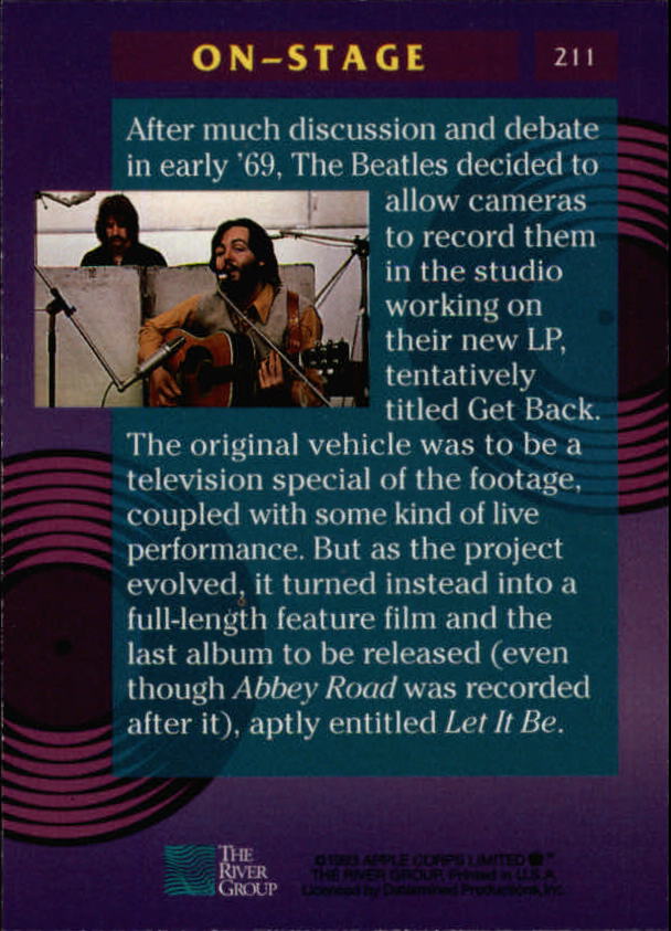 Beatles Collection (1993 The River Group) "Main Set" Cards - Picture 113 of 113