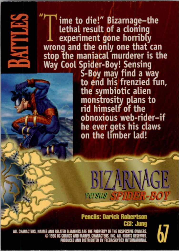 Amalgam (1996 Fleer Skybox) "Main Set" Cards #1 to #90