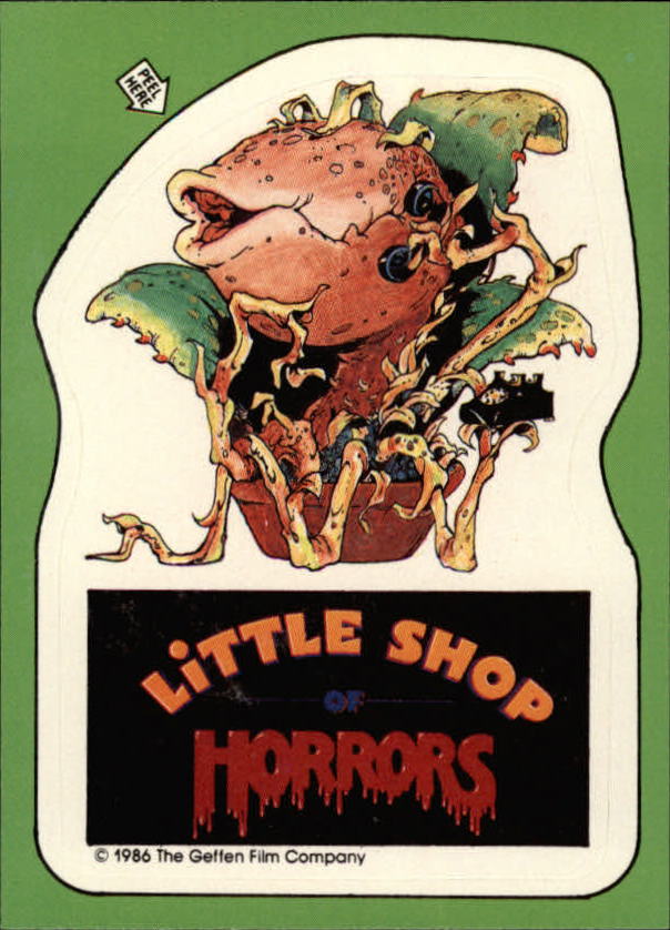 1986 Topps Little Shop of Horrors #5 In the basement of the flower