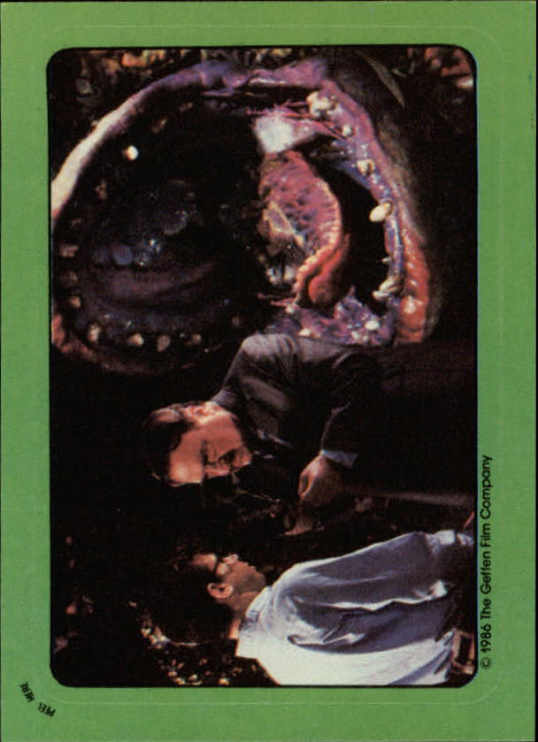 1986 Topps Little Shop of Horrors #8 While trying to revive Audrey