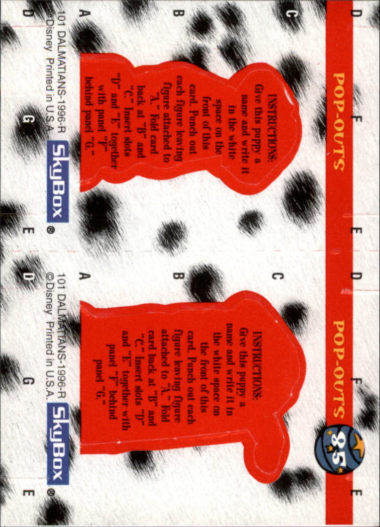 1996 SkyBox 101 Dalmatians #85 Puppy, puppy back image