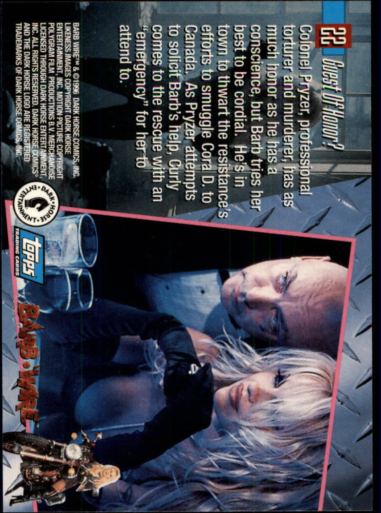 A4324- 1996 Barb Wire Collectible Card #s 1-72 -You Pick- 15+ FREE US SHIP