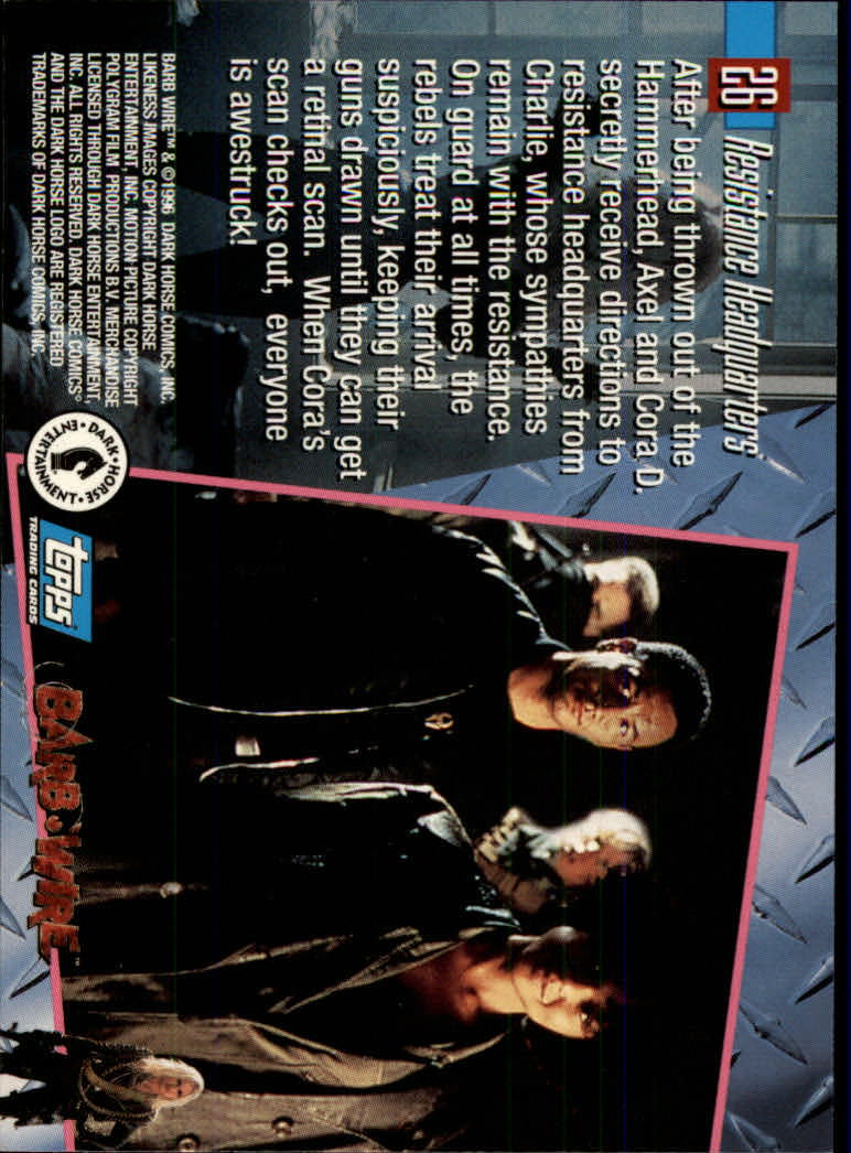 A4324- 1996 Barb Wire Collectible Card #s 1-72 -You Pick- 15+ FREE US SHIP