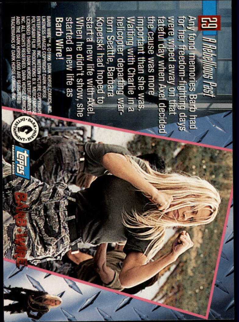 A4324- 1996 Barb Wire Collectible Card #s 1-72 -You Pick- 15+ FREE US SHIP