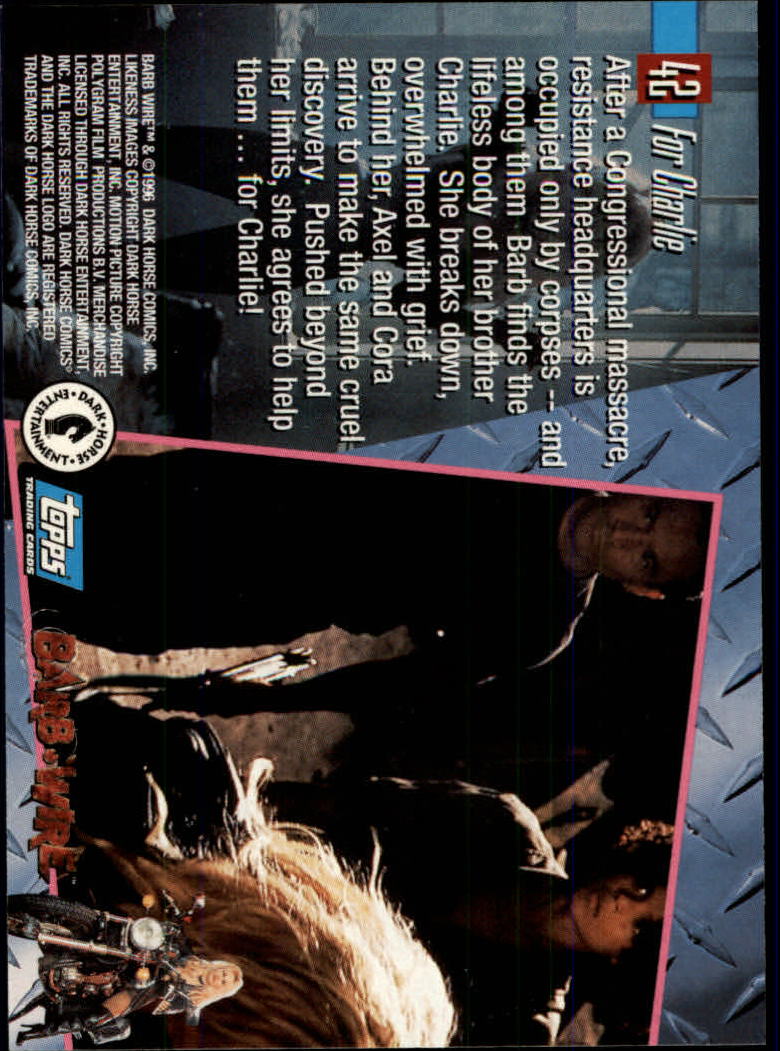 A4324- 1996 Barb Wire Collectible Card #s 1-72 -You Pick- 15+ FREE US SHIP