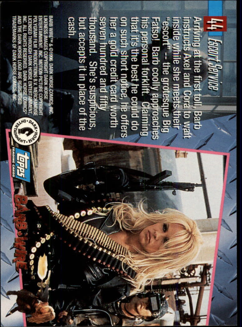 A4324- 1996 Barb Wire Collectible Card #s 1-72 -You Pick- 15+ FREE US SHIP