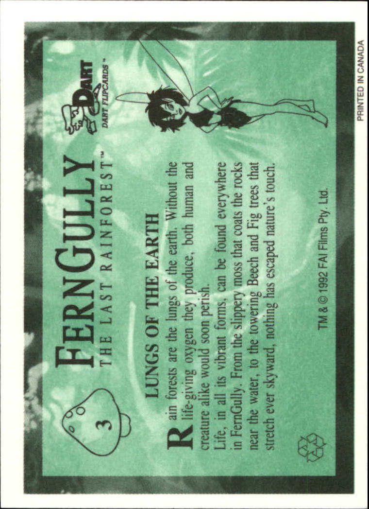 Tarjeta FernGully B6748- 1992 Dart Flipcards #s 1-100 -Tú eliges- 15+ ENVÍO GRATUITO A EE. UU. - Imagen 7 de 201