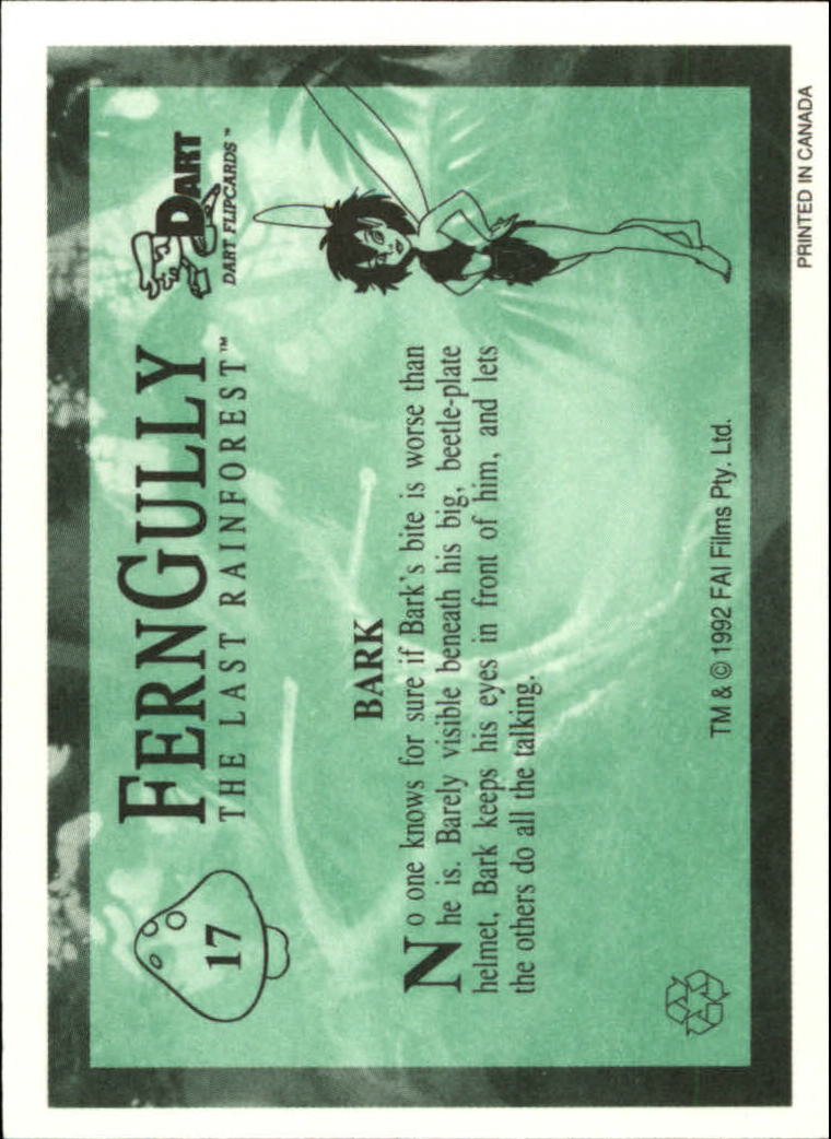 Tarjeta FernGully B6748- 1992 Dart Flipcards #s 1-100 -Tú eliges- 15+ ENVÍO GRATUITO A EE. UU. - Imagen 35 de 201