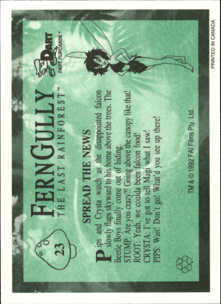 Tarjeta FernGully B6748- 1992 Dart Flipcards #s 1-100 -Tú eliges- 15+ ENVÍO GRATUITO A EE. UU. - Imagen 47 de 201