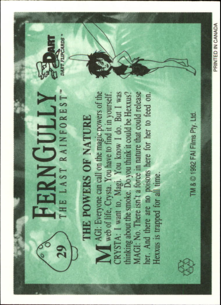 Tarjeta FernGully B6748- 1992 Dart Flipcards #s 1-100 -Tú eliges- 15+ ENVÍO GRATUITO A EE. UU. - Imagen 59 de 201