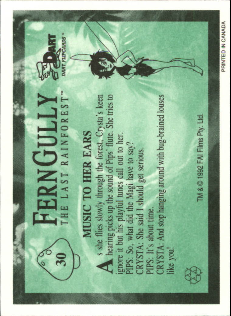 Tarjeta FernGully B6748- 1992 Dart Flipcards #s 1-100 -Tú eliges- 15+ ENVÍO GRATUITO A EE. UU. - Imagen 61 de 201