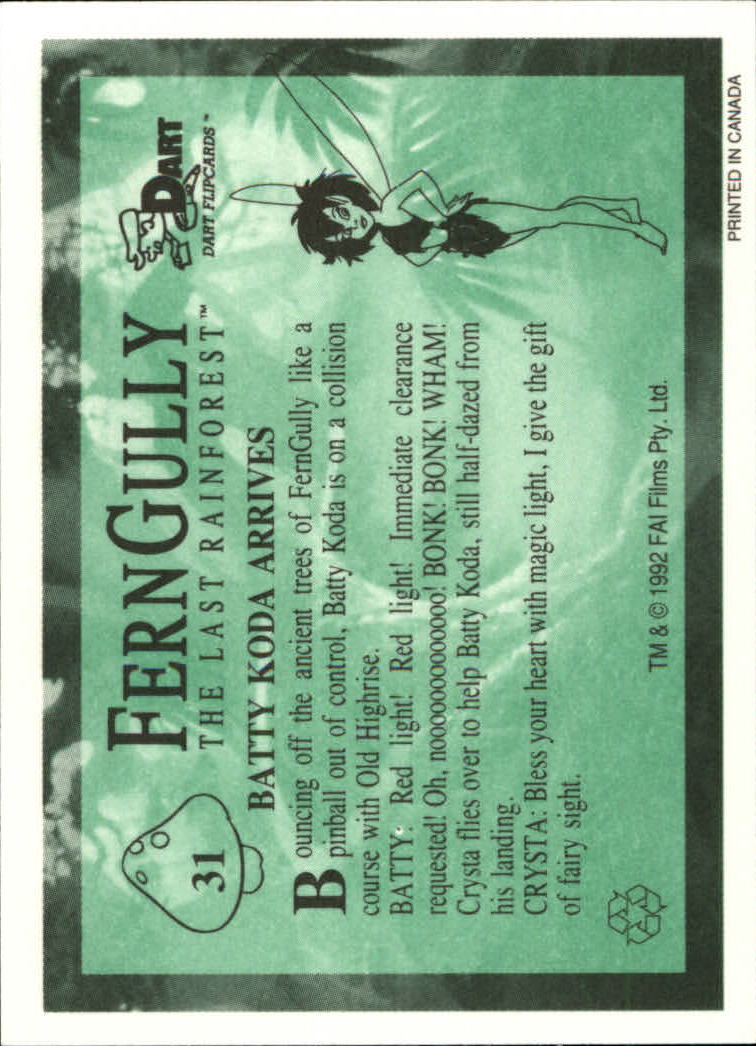 Tarjeta FernGully B6748- 1992 Dart Flipcards #s 1-100 -Tú eliges- 15+ ENVÍO GRATUITO A EE. UU. - Imagen 63 de 201