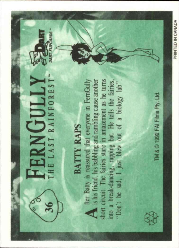 Tarjeta FernGully B6748- 1992 Dart Flipcards #s 1-100 -Tú eliges- 15+ ENVÍO GRATUITO A EE. UU. - Imagen 73 de 201