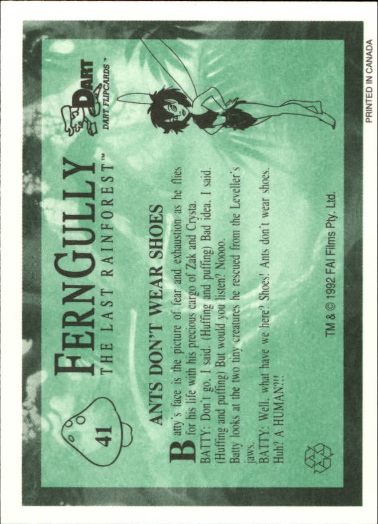 Tarjeta FernGully B6748- 1992 Dart Flipcards #s 1-100 -Tú eliges- 15+ ENVÍO GRATUITO A EE. UU. - Imagen 83 de 201