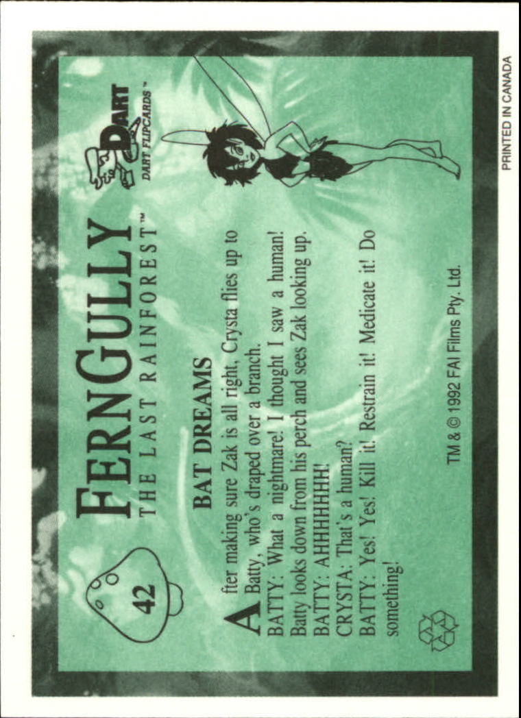 Tarjeta FernGully B6748- 1992 Dart Flipcards #s 1-100 -Tú eliges- 15+ ENVÍO GRATUITO A EE. UU. - Imagen 85 de 201