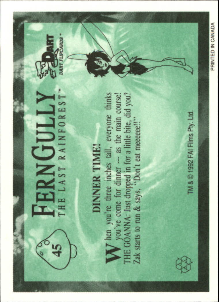Tarjeta FernGully B6748- 1992 Dart Flipcards #s 1-100 -Tú eliges- 15+ ENVÍO GRATUITO A EE. UU. - Imagen 91 de 201