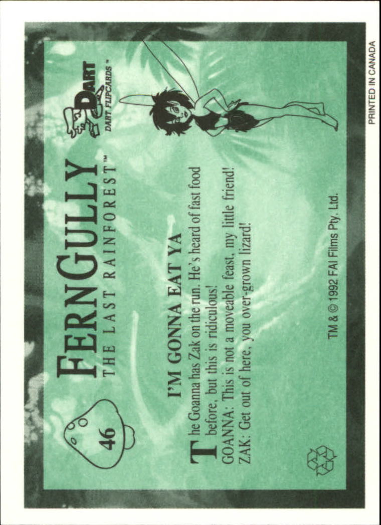 Tarjeta FernGully B6748- 1992 Dart Flipcards #s 1-100 -Tú eliges- 15+ ENVÍO GRATUITO A EE. UU. - Imagen 93 de 201