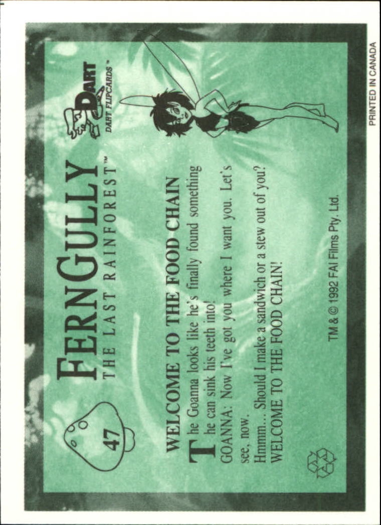 Tarjeta FernGully B6748- 1992 Dart Flipcards #s 1-100 -Tú eliges- 15+ ENVÍO GRATUITO A EE. UU. - Imagen 95 de 201