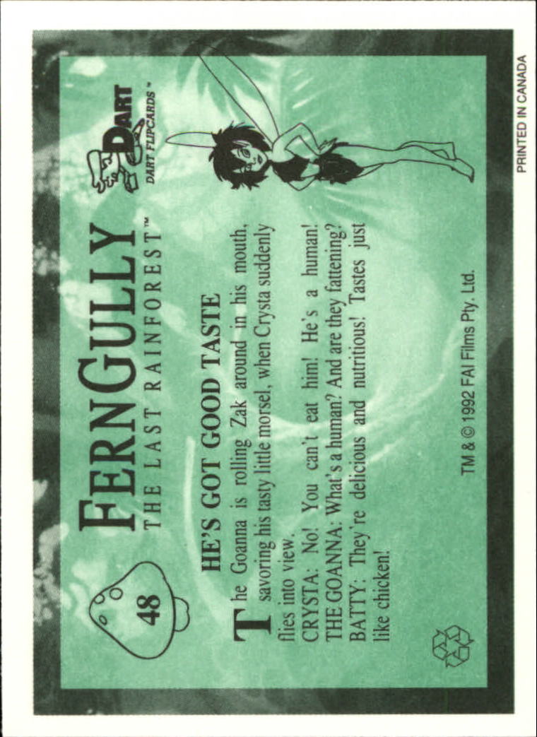 Tarjeta FernGully B6748- 1992 Dart Flipcards #s 1-100 -Tú eliges- 15+ ENVÍO GRATUITO A EE. UU. - Imagen 97 de 201