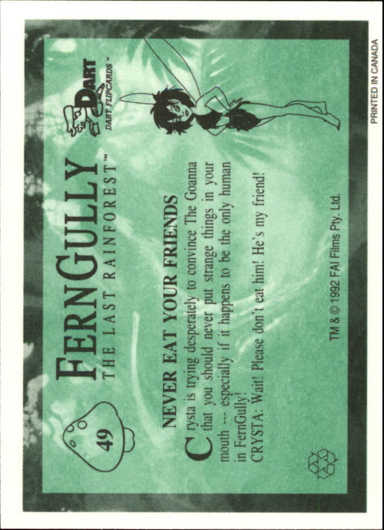 Tarjeta FernGully B6748- 1992 Dart Flipcards #s 1-100 -Tú eliges- 15+ ENVÍO GRATUITO A EE. UU. - Imagen 99 de 201